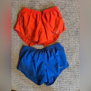 Nike Women's Nike Running Shorts Bundle in Orange and Blue